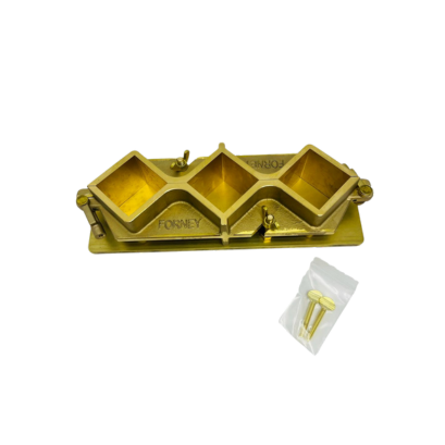 Molde de bronce forjado para cubos, de 2 pulgadas (50 mm), para 3 muestras