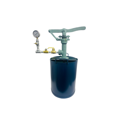 BALDE PARA PRUEBA HIDRAULICA CON MANOMETRO DE PRESION DE 0 A 300 PSI (ROBUSTO)